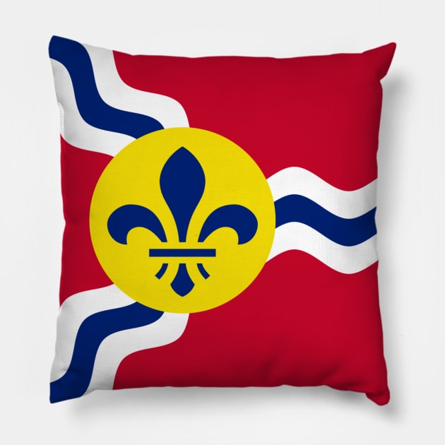 Flag of St. Louis Pillow by brigadeiro