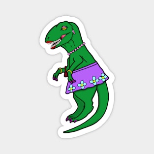 Lady Dinosaur Magnet