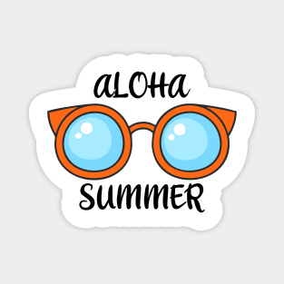 Aloha summer hello summer Magnet