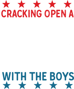 Cracking Open A Cold One Funny Drinking 4th Of July Magnet