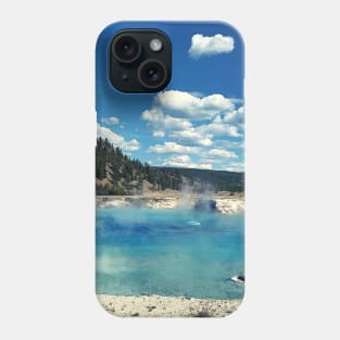 Aqua Blue Water Geyser Phone Case