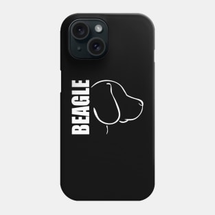 Beagle profile dog lover Phone Case