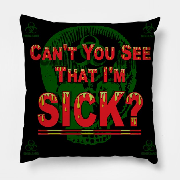 Biohazards Pillow by ImpArtbyTorg