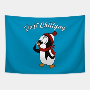 Just Chillyng - Chilly Willy Tapestry