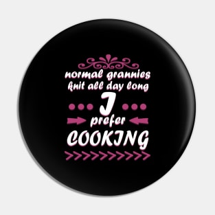 Cooking Grandma Kitchen Cooking Gift Birthday Pin