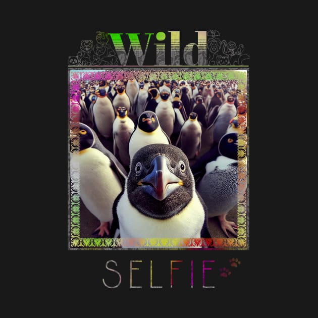 Bird Penguin Wild Nature Funny Happy Humor Photo Selfie by Cubebox