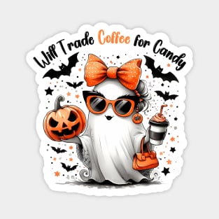Will trade coffee for candy, Ghost mama, Teacher ghost Magnet