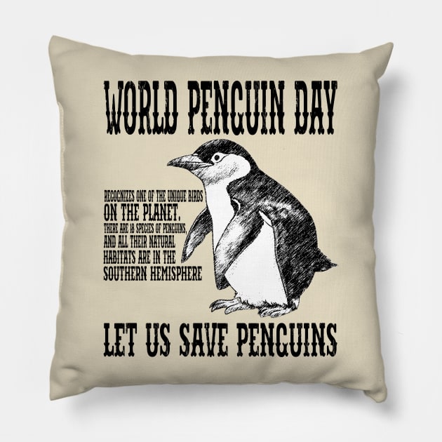 let us save penguins Pillow by ANNATEES