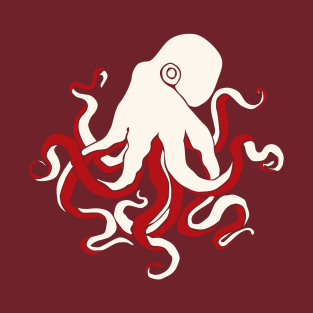 Red and white octopus T-Shirt