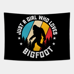 Just A Girl Who Loves Bigfoot Tapestry