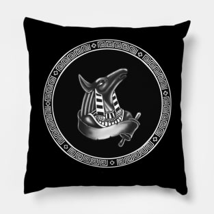 Anubis  ancient Egyptian god Pillow