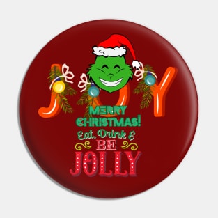 JOY - MERRY CHRISTMAS - Green Elf - Merry Christmas Pin