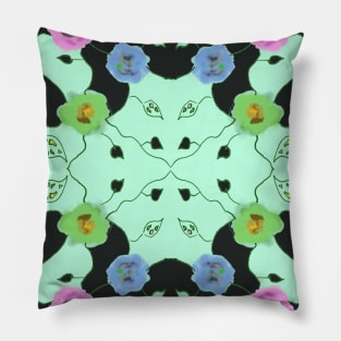 Coal and Mint Pillow