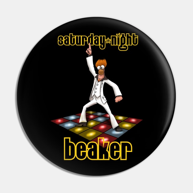 Saturday Night Beaker Pin by plane_yogurt