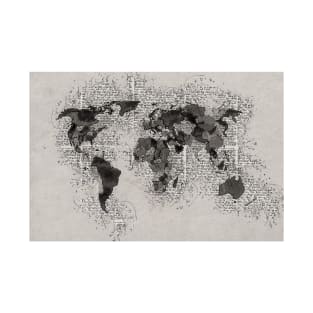 Vintage Map of the World for history lovers T-Shirt