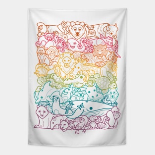 Animal Spectrum : Outline Tapestry