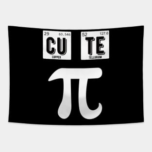 Cute Pie Pi Day Cutie Math Periodic Table Pink math teacher Tapestry