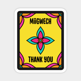 Thank You Ojibwe Magnet