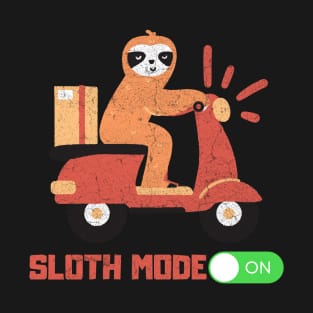 slooth scooter mode on lazy T-Shirt