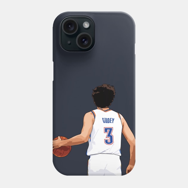 Josh Giddey Vector Back White Phone Case by qiangdade