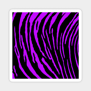 Purple Tiger Stripes Magnet