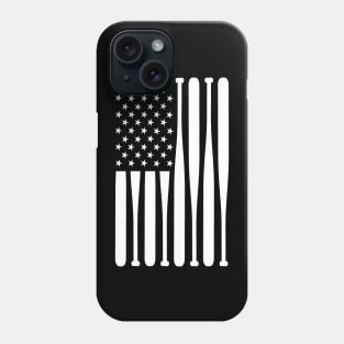 Baseball softball flag Phone Case