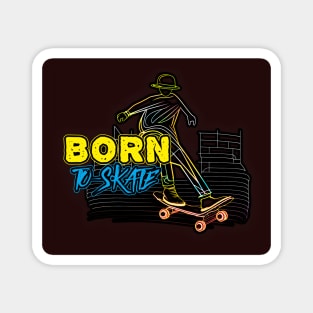 Skateboard Art Design Magnet