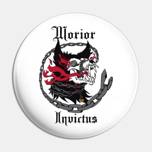 Morior Invictus Pin