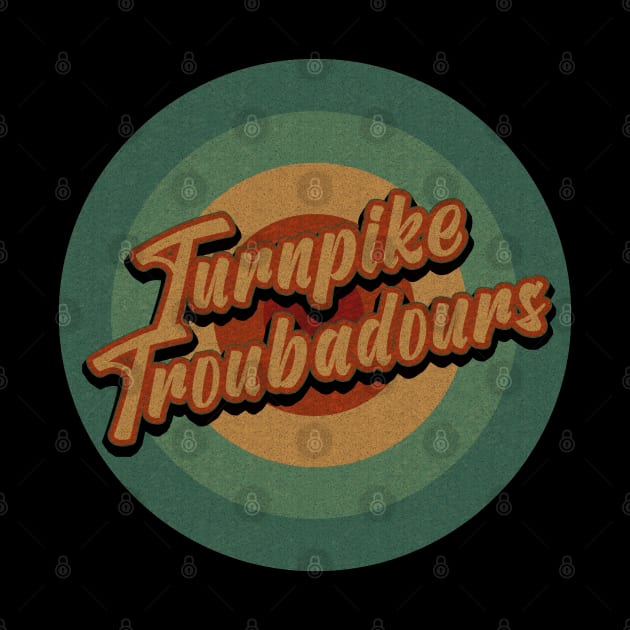 Circle Retro Vintage Turnpike Troubadours by Jokowow