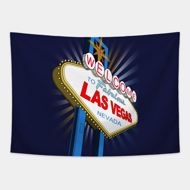 Welcome to Las Vegas Tapestry by adamzworld