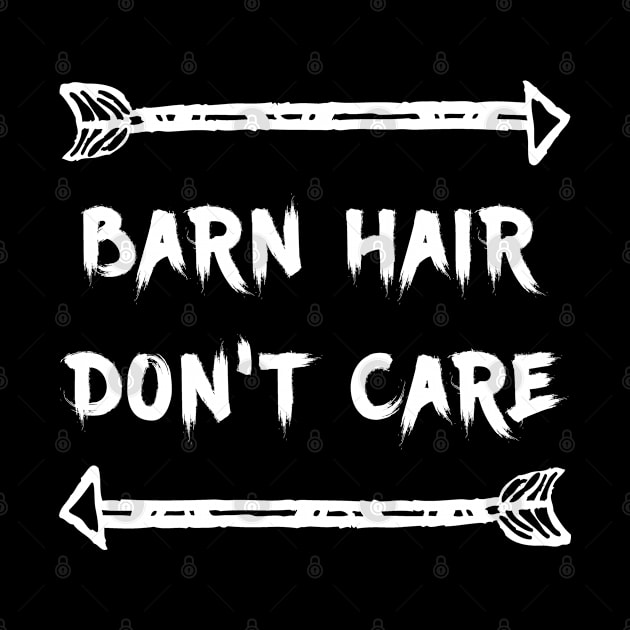 Barn Hair Don't Care Love Horses by mstory