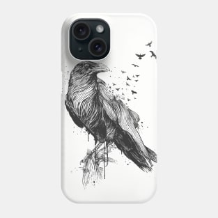 Born to be free (bw) Phone Case