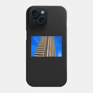 Barbican tower in sun Phone Case