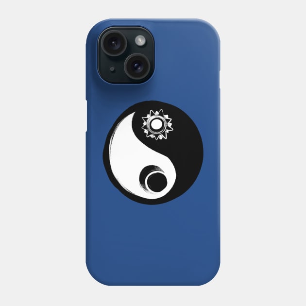 Yin Yang Balance Sun and Moon Phone Case by bubbsnugg