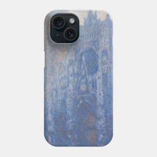 Rouen Cathedral Facade and Tour d'Albane (Morning Effect) by Claude Monet Phone Case