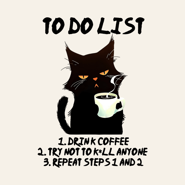 To Do List Funny Cat by Nessanya