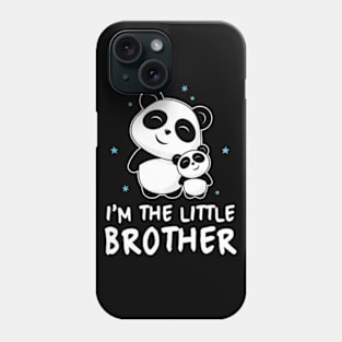 Im The Little Brother Gift Shirt Cute Panda Pandas Siblings Phone Case