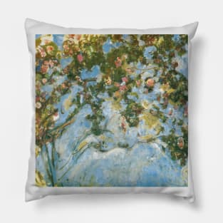 Les Roses by Claude Monet Pillow