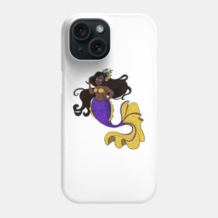 Purple And Yellow Mermaid Phone Case