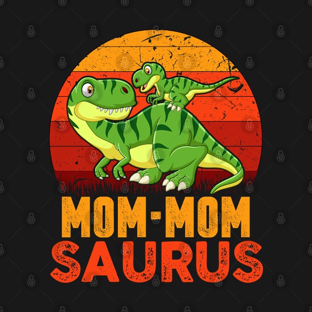 Mom-momsaurus T Rex Dinosaur Mothers Day Family Matching by TeeaxArt