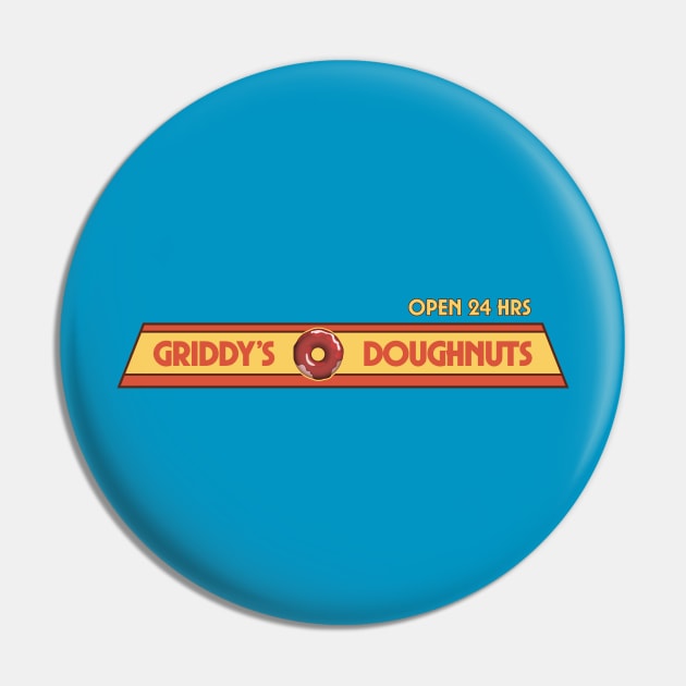 Umbrella Academy - Griddy's Doughnuts Pin by Dopamine Creative