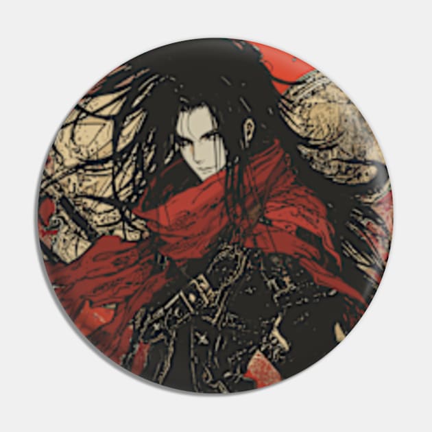 Vincent Valentine FF7 Final Fantasy VII Rebirth Pin by peculiarbutcute