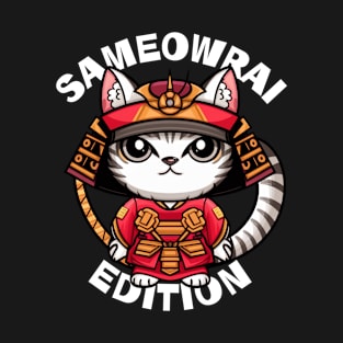 Sameowrai Edition The Cat Samurai for dark shirt T-Shirt