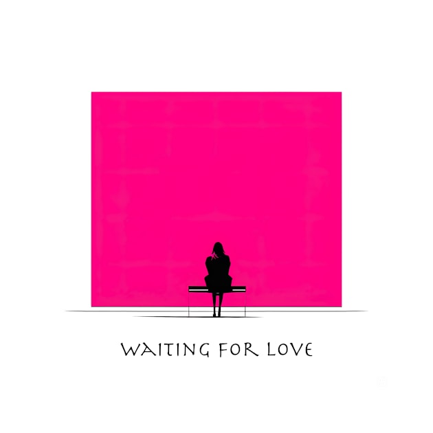 [AI Art] Waiting for love, Minimal Art Style by Sissely