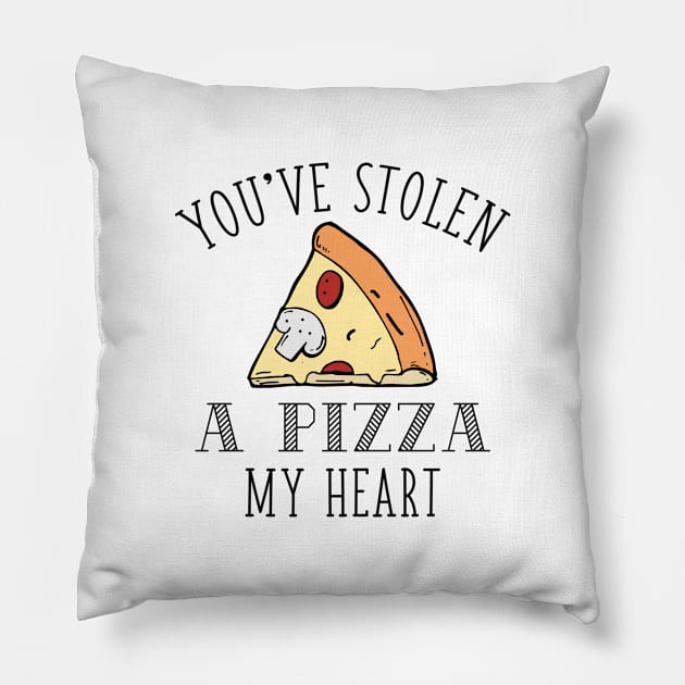 A Pizza My Heart Pillow by LuckyFoxDesigns