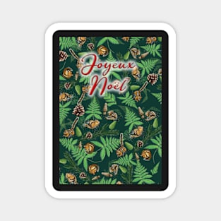 Forest life Christmas card Magnet