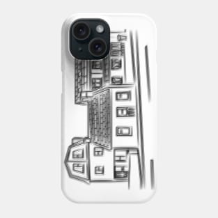 Minimalist Neighboorhood Drawing Phone Case