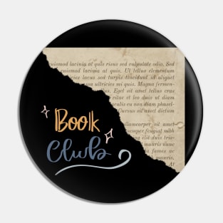 Book Club - Torn Paper Pin