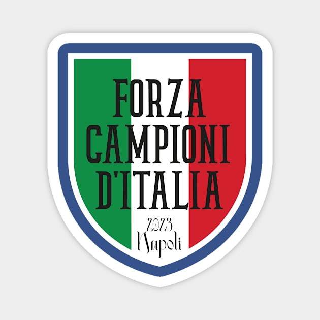 forza campioni d'italia Magnet by lounesartdessin