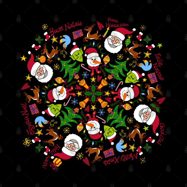 Sweet Christmas in a beautiful pattern design full of joy and hope by zooco